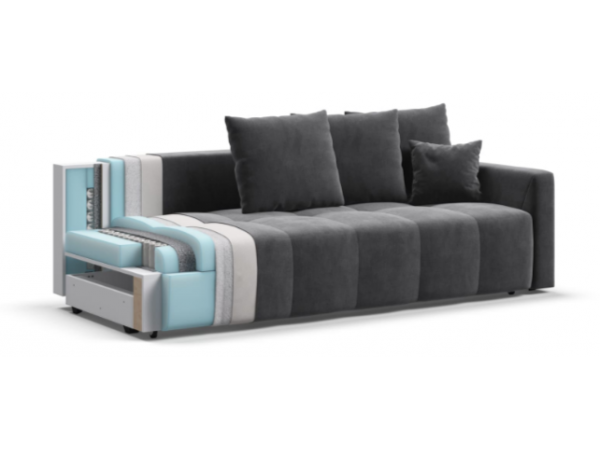 Диван BOSS TREND Велюр Monolit серый