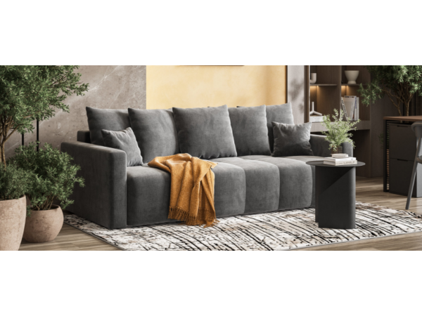 Диван BOSS TREND Велюр Monolit серый