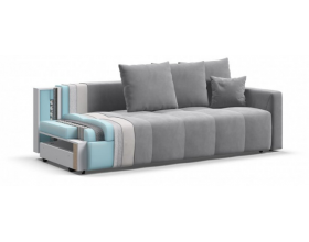 Босс Тренд диван Велюр Монолит сталь