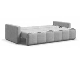 Босс Тренд диван Шенилл Клауд серый