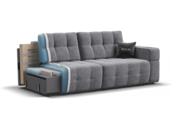 Диван BOSS.XO велюр Роял агат / WOOD Rock Диван BOSS.XO велюр Роял агат / WOOD Rock