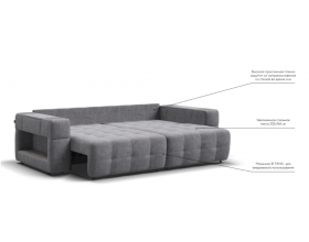 Босс ХО диван Велюр Роял агат