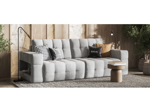 Диван BOSS.XO велюр Роял агат / WOOD Rock Диван BOSS.XO велюр Роял агат / WOOD Rock