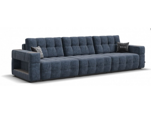 Диван BOSS.XO MAX Велюр Royal топаз / WOOD Rock