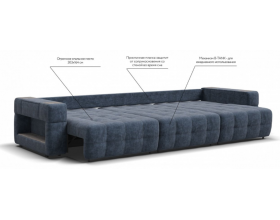 Босс ХО Макс диван Велюр Роял топаз