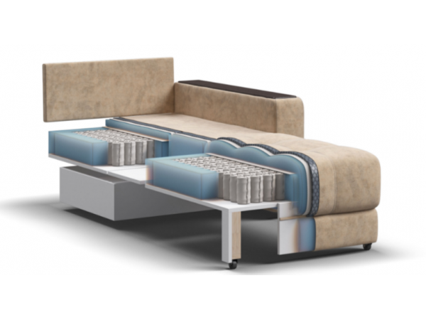 Кресло-кровать BOSS 2.0 велюр Роял шампань