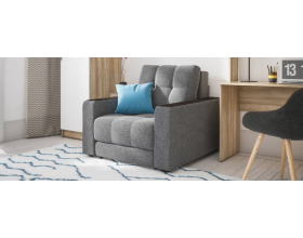 Босс кресло-кровать Рогожка Мальмо серый