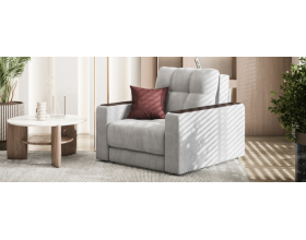 Босс кресло-кровать Велюр Монолит сталь