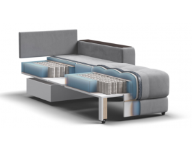 Босс кресло-кровать Велюр Монолит сталь