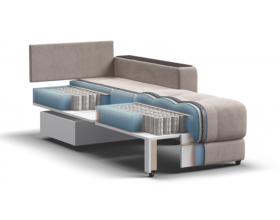 Босс кресло-кровать Велюр Монолит латте