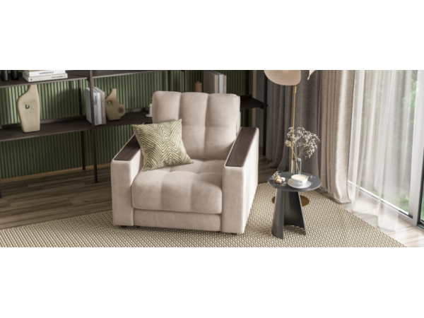 Кресло-кровать BOSS 2.0 велюр Monolit латте Кресло-кровать BOSS 2.0 велюр Monolit латте