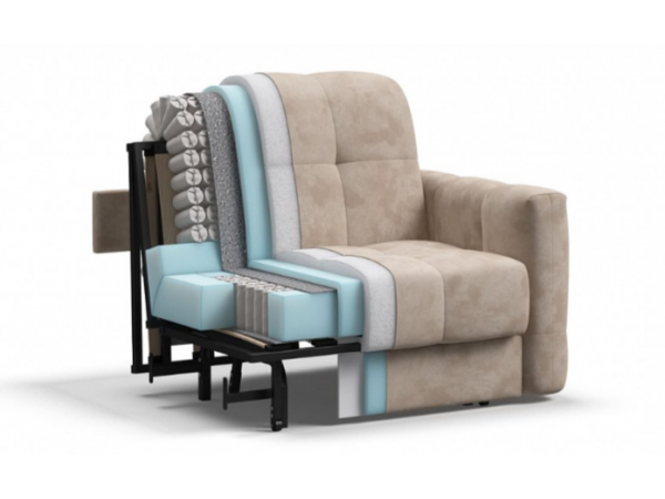 Кресло-кровать BOSS Sleep Велюр Alkantara пепел Кресло-кровать BOSS Sleep Велюр Alkantara пепел