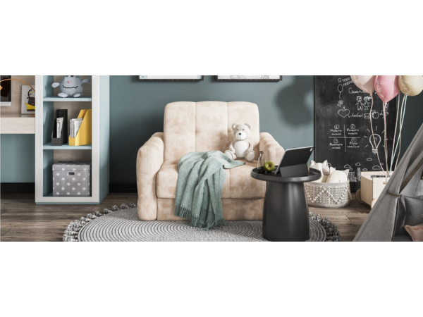 Кресло-кровать BOSS Sleep Велюр Alkantara пепел Кресло-кровать BOSS Sleep Велюр Alkantara пепел