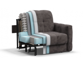 Босс Слип кресло-кровать Велюр Алькантара серый