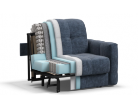 Босс Слип кресло-кровать Велюр Роял синий