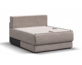 Ричмонд Модуль оттоманка Велюр Монолит латте