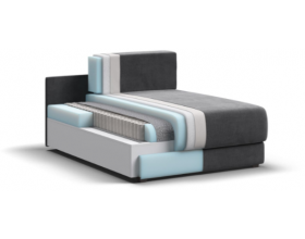 Ричмонд Модуль оттоманка Велюр Монолит серый