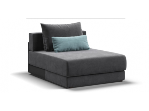 Оттоманка РИЧМОНД MODOOL Велюр Monolit серый