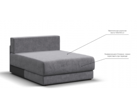 Ричмонд Модуль оттоманка Велюр Роял агат