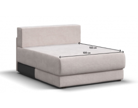 Ричмонд Модуль оттоманка Вельвет Корд бежевый