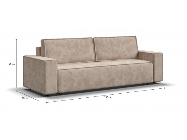 Норд диван Велюр Алькантара пепел