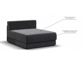 Ричмонд Модуль оттоманка Вельвет Корд графит
