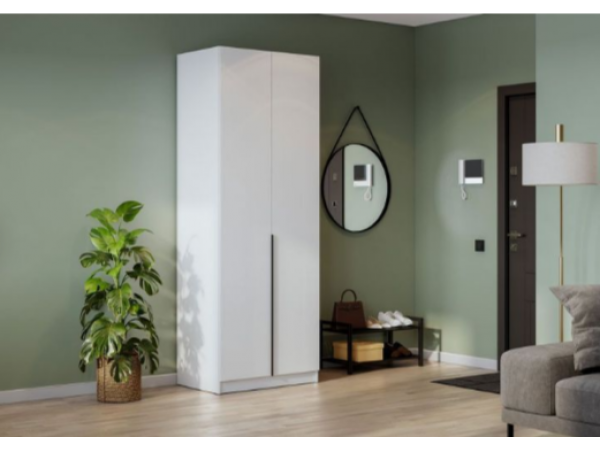 Уценка!Без гарантии!!Шкаф распашной Берген ШК-800.1 белое дерево