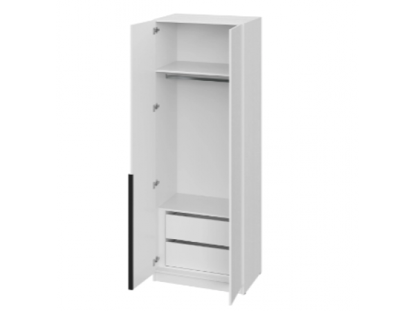 Уценка!Без гарантии!!Шкаф распашной Берген ШК-800.1 белое дерево