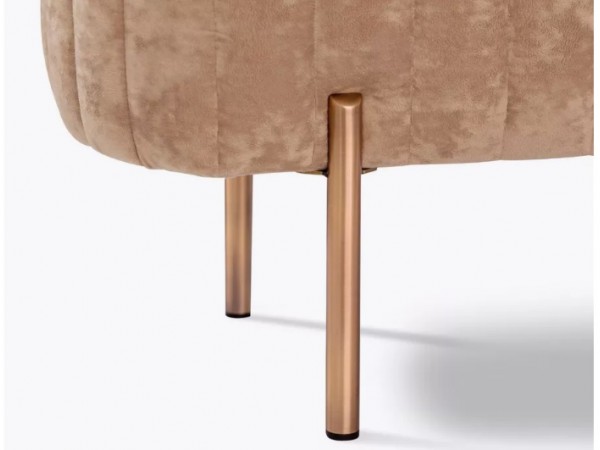 Банкетка Dream,тёмно-бежевый,ножки бронза Банкетка Dream,тёмно-бежевый,ножки бронза