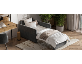 Босс Лофт кресло-кровать Велюр Монолит серый