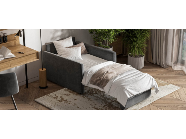 Кресло-кровать BOSS LOFT велюр Monolit серый