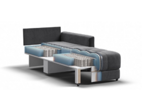 Босс Лофт кресло-кровать Велюр Монолит серый