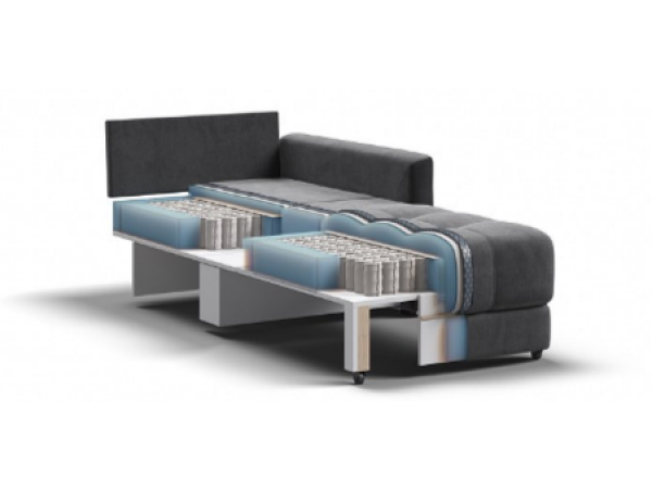 Кресло-кровать BOSS LOFT велюр Monolit серый