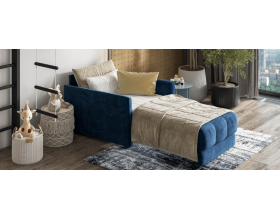 Босс Лофт кресло-кровать Велюр Монолит синий