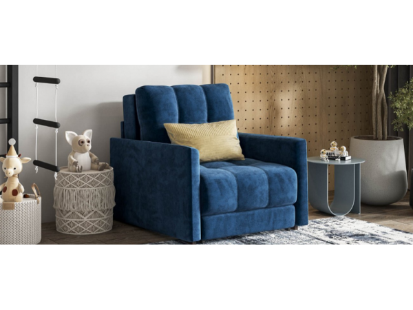 Кресло-кровать BOSS LOFT велюр Monolit синий Кресло-кровать BOSS LOFT велюр Monolit синий