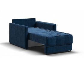 Босс Лофт кресло-кровать Велюр Монолит синий