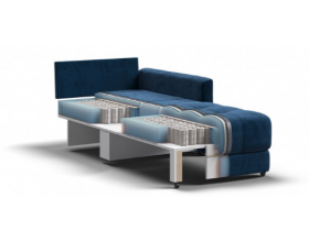 Босс Лофт кресло-кровать Велюр Монолит синий