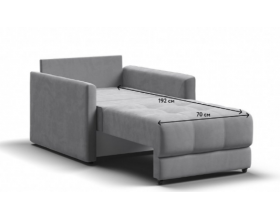 Босс Лофт кресло-кровать Велюр Монолит сталь