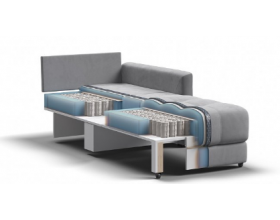 Босс Лофт кресло-кровать Велюр Монолит сталь