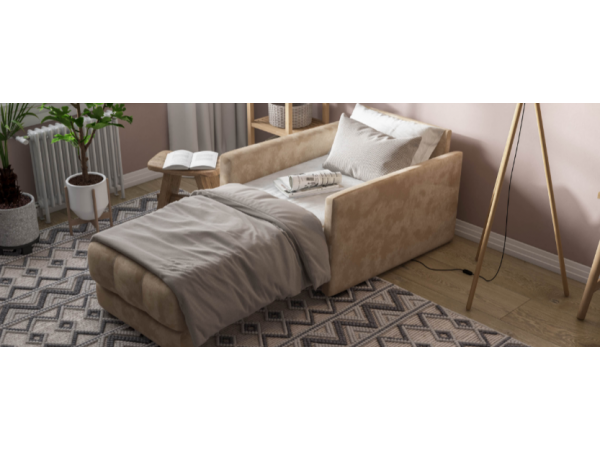 Кресло-кровать BOSS LOFT велюр Alkantara пепел Кресло-кровать BOSS LOFT велюр Alkantara пепел