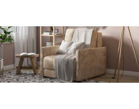 Босс Лофт кресло-кровать Велюр Алькантара пепел