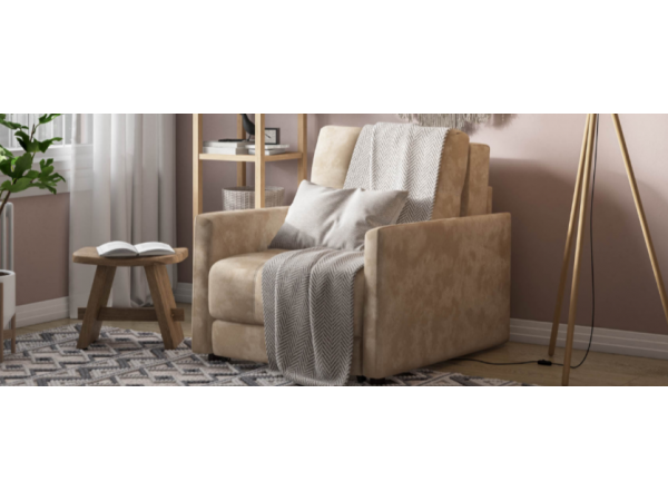 Кресло-кровать BOSS LOFT велюр Alkantara пепел Кресло-кровать BOSS LOFT велюр Alkantara пепел