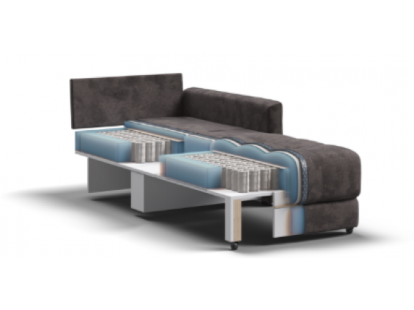 Кресло-кровать BOSS LOFT велюр Alkantara серый