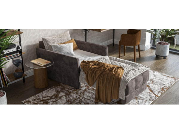 Кресло-кровать BOSS LOFT велюр Alkantara серый
