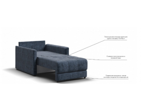 Босс Лофт кресло-кровать Велюр Роял синий