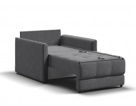 Босс Лофт кресло-кровать Рогожка Мальмо серый