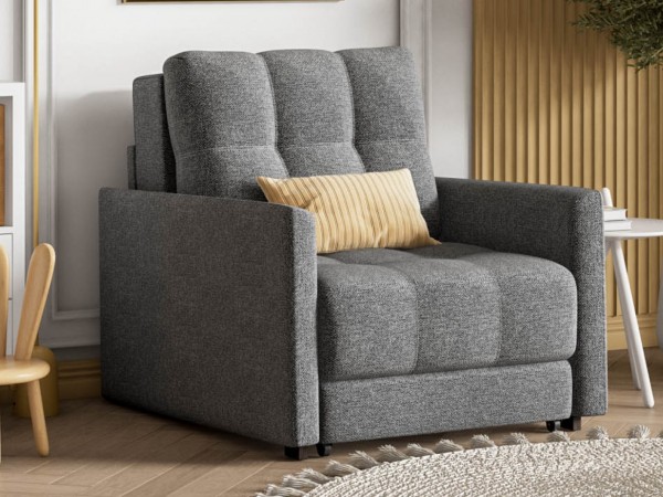 Босс Лофт кресло-кровать Рогожка Мальмо серый