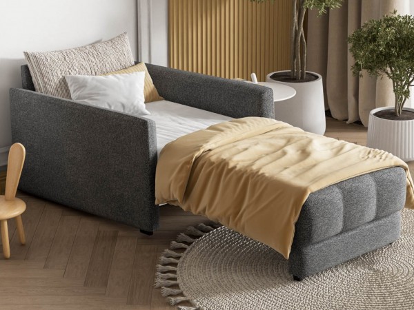 Босс Лофт кресло-кровать Рогожка Мальмо серый