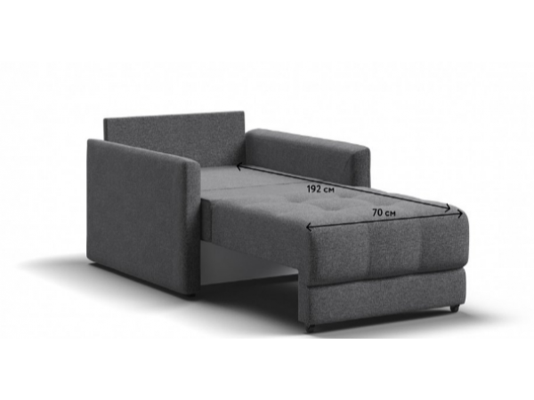 Кресло-кровать BOSS LOFT рогожка Malmo серый