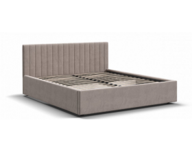 Ронда Кровать+ПМ 160*200 Велюр Монолит латте